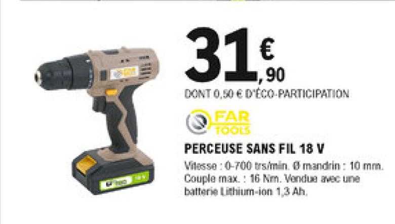 perceuse sans fil 18 v far tools