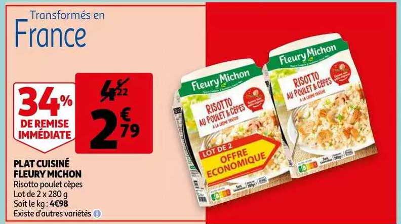 plat cuisiné fleury michon