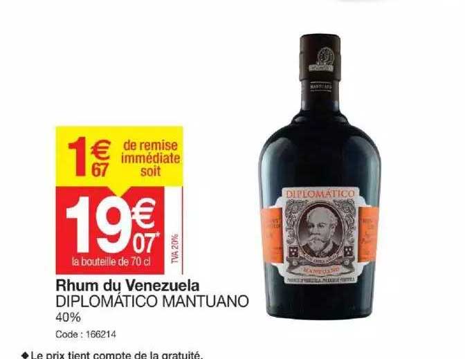 rhum du venezuela diplomático mantuano