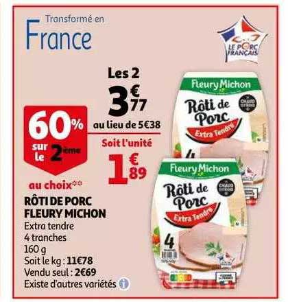 rôti de porc fleury michon