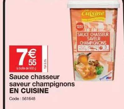 sauce chasseur saveur champignons en cuisine