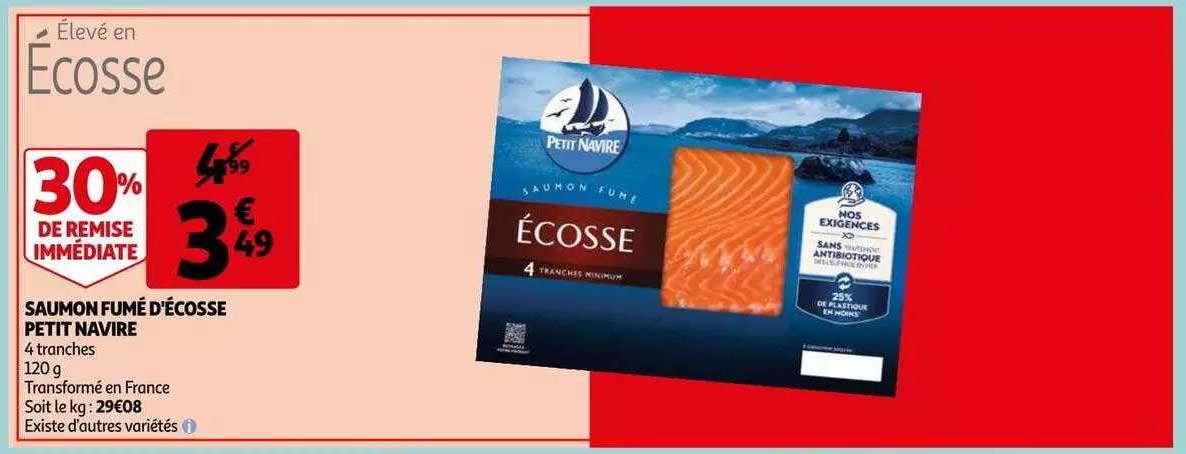 saumon fumé d'écosse petit navire