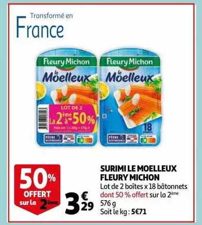 surimi le moelleux fleury michon