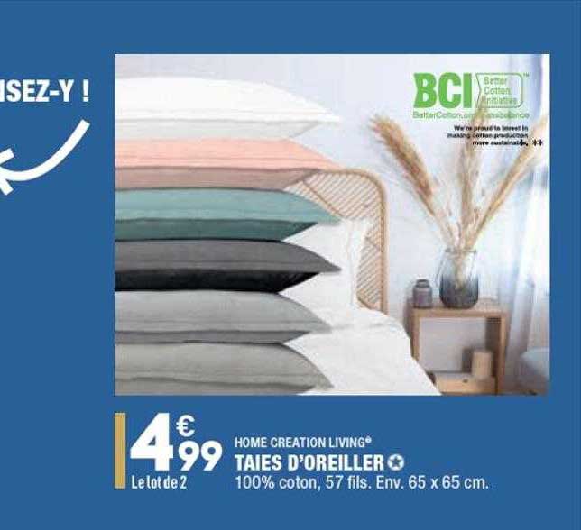 taies d'oreiller home creation living