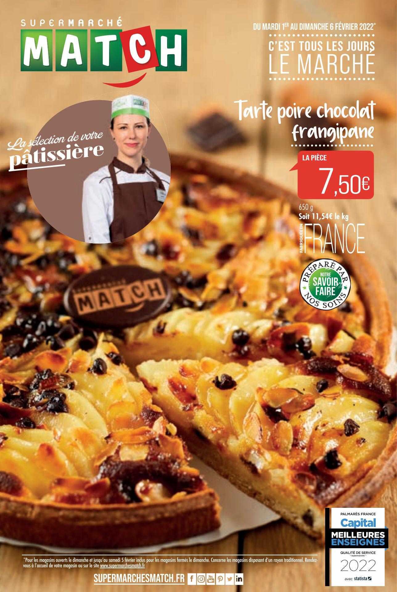 tarte poire chocolat frangipane