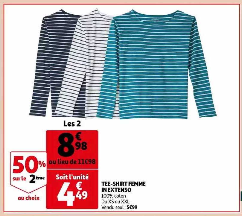 tee-shirt femme in extenso