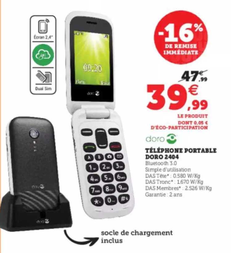 téléphone portable doro 2404