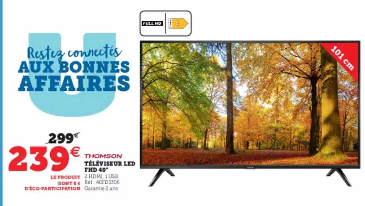 téléviseur led fhd 40" thomson