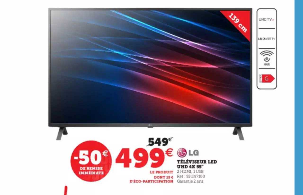Téléviseur Led Uhd 4k 55" Lg