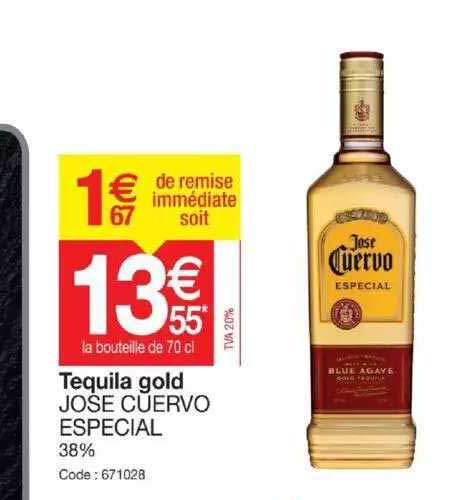 tequila gold jose cuervo especial