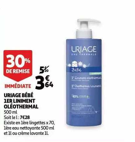 uriage bébé 1er linement oléothermal