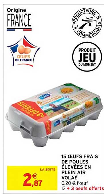 15 œufs frais de poules élevées en plein air volaé