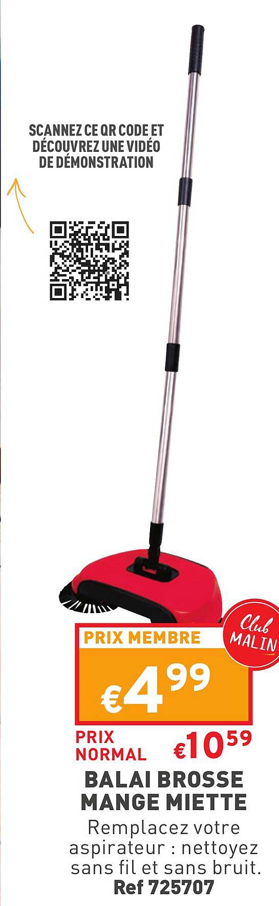 balai brosse mange miette