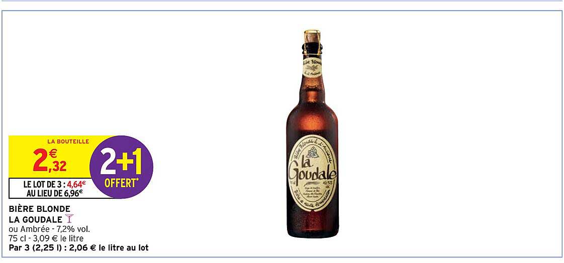 Bière Blonde La Goudale