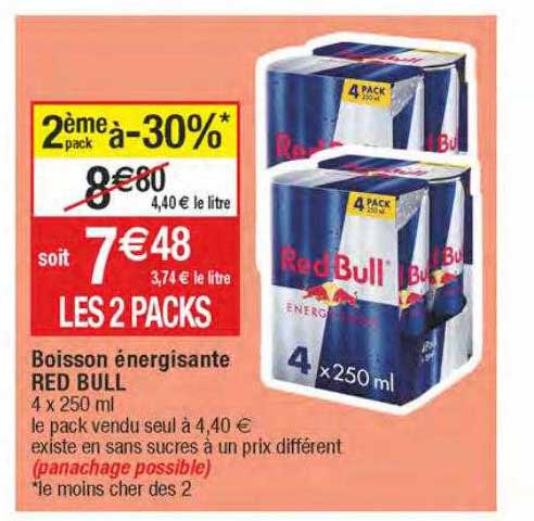 boisson énergisante red bull