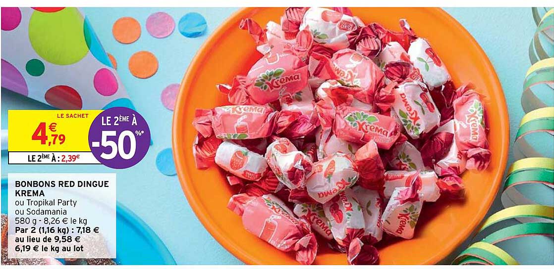 Bonbons Red Dingue Krema