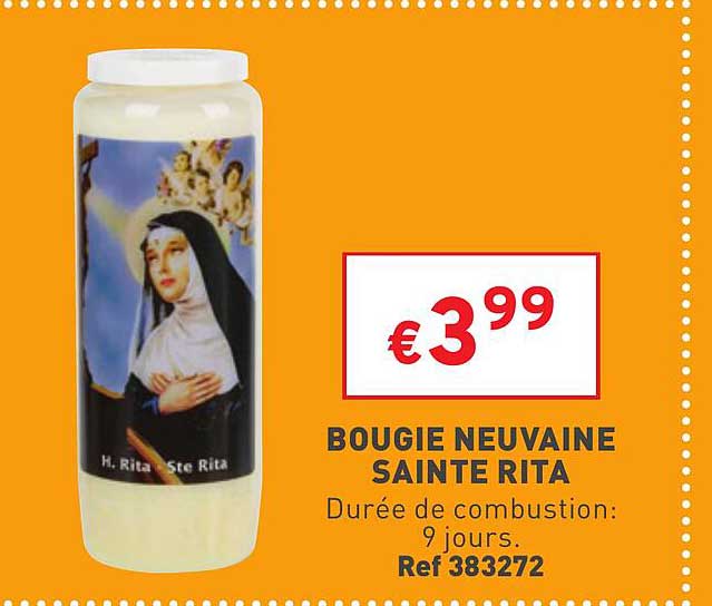 bougie neuvaine sainte rita
