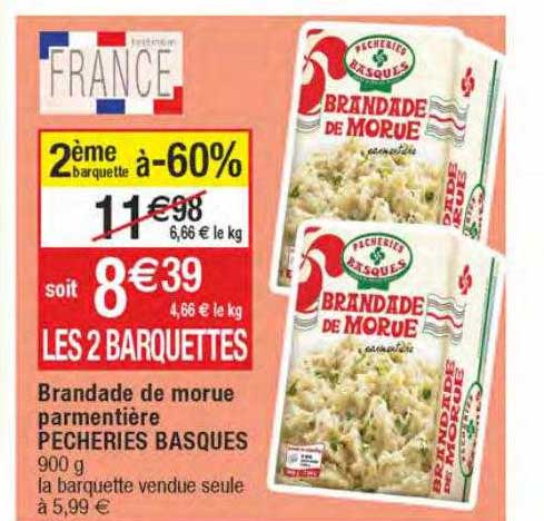 brandade de morue parmentière pêcheries basques