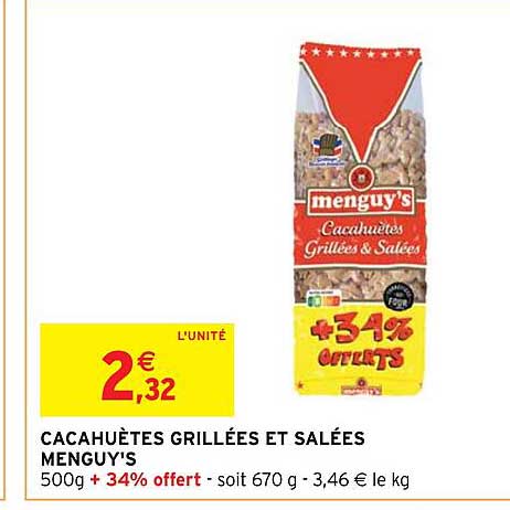 Cacahuètes Grillées Et Salées Manguy's