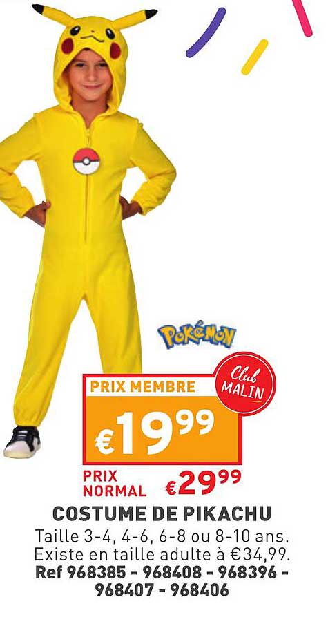costume de pikachu