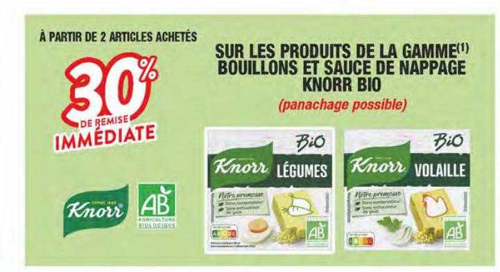 la gamme bouillons et sauce de nappage knorr bio