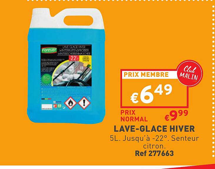 lave-glace hiver