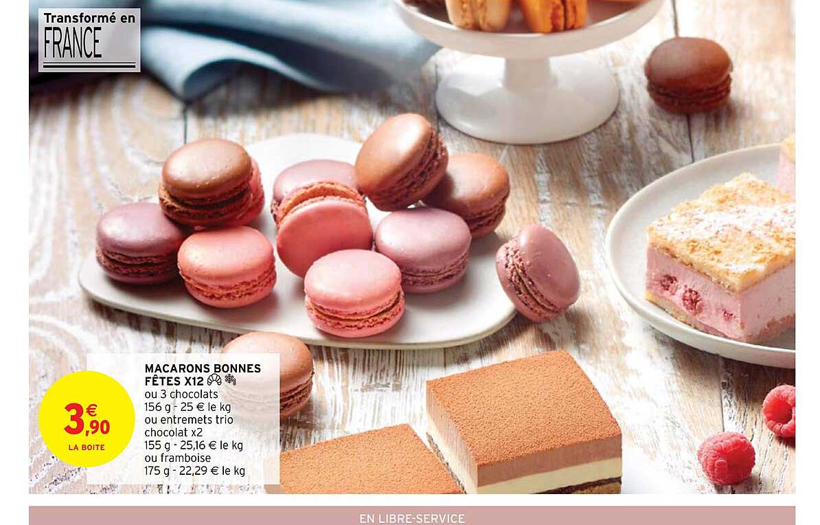 macarons bonnes fêtes x12
