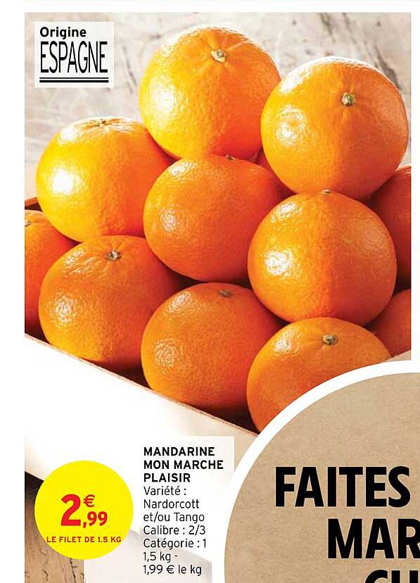 Mandarine Mon Marché Plaisir