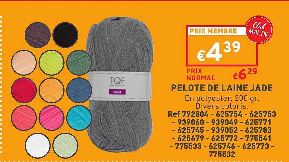 pelote de laine jade