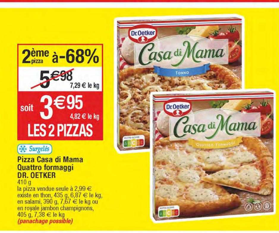 pizza casa di mama quattro formaggi dr. oetker