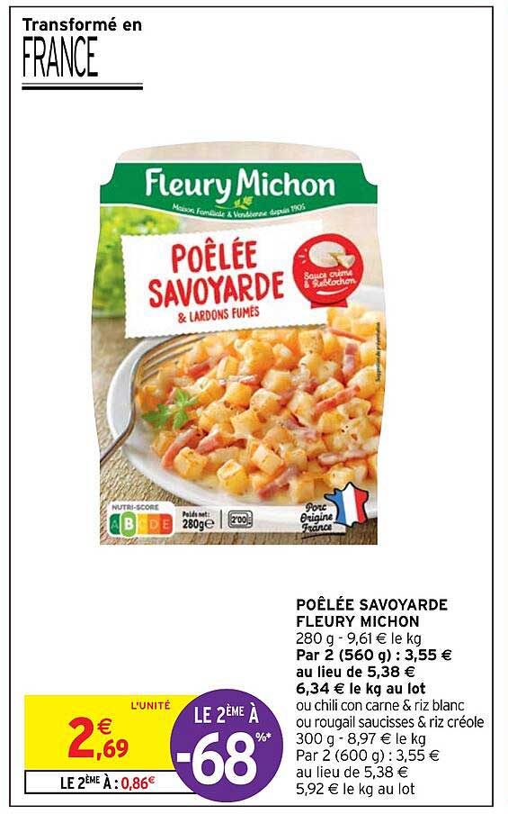poêlée savoyarde fleury michon