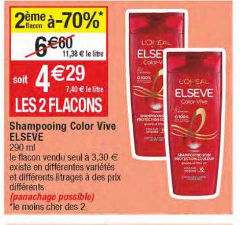 shampooing color vive elsève