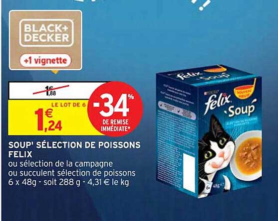 soup' sélection de poissons felix
