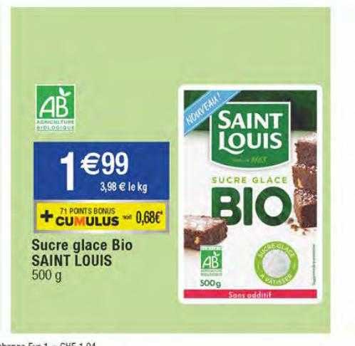 sucre glace bio saint louis