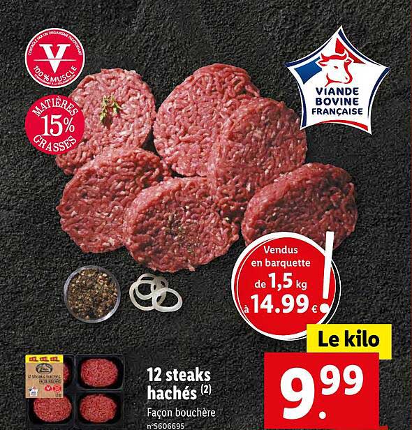 12 Steaks Hachés
