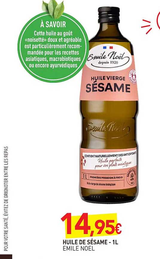 huile de sésame émile noël - 1 l