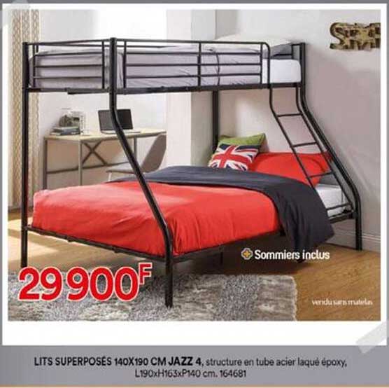 lits superposés 140 x 190 cm jazz 4