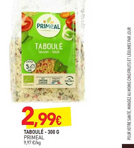 Taboulé Priméal - 300 G