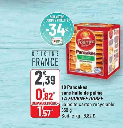 10 pancakes sans huile de palme la fournée dorée