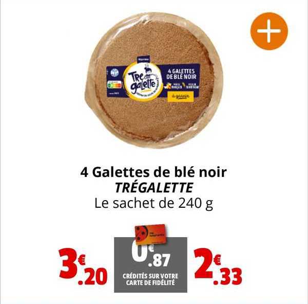 4 gallettes de blé noir trégaletyte