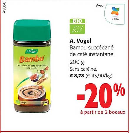 a. vogel bambu succédané de café instantané