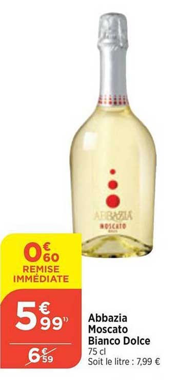 abbazia moscato bianco dolce