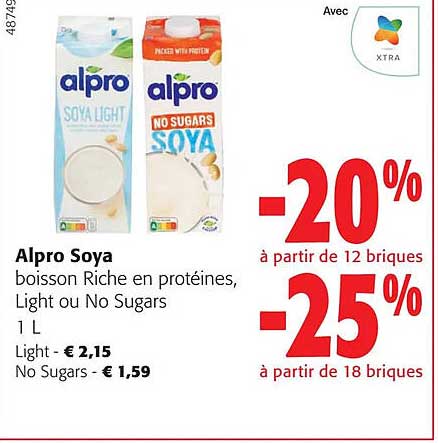 alpro soya boisson riche en protéines