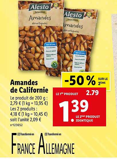 Amandes De Californie Alesto