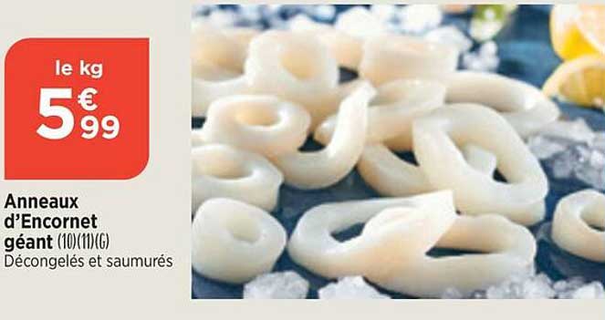 anneaux d'encornet géant