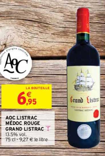 aoc listrac médoc rouge grand listrac