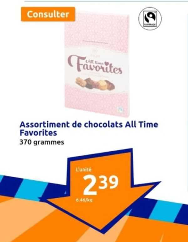 assortiment de chocolats all time favorites