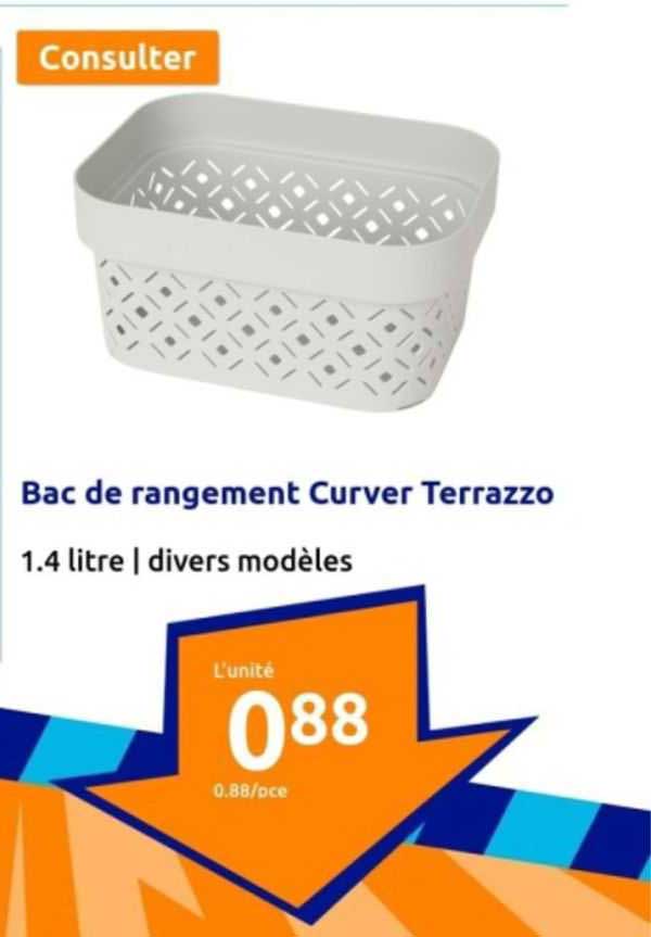 bac de rangement curver terrazzo