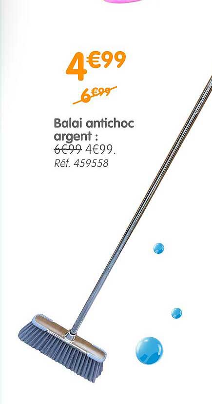 balai antichoc argent