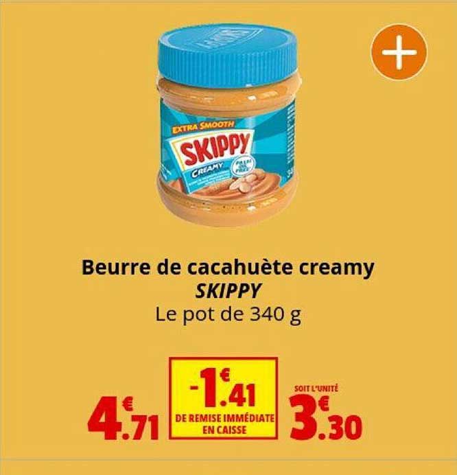 beurre de cacahuète creamy skippy